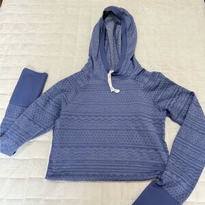Blue Hooded Women's Sweater